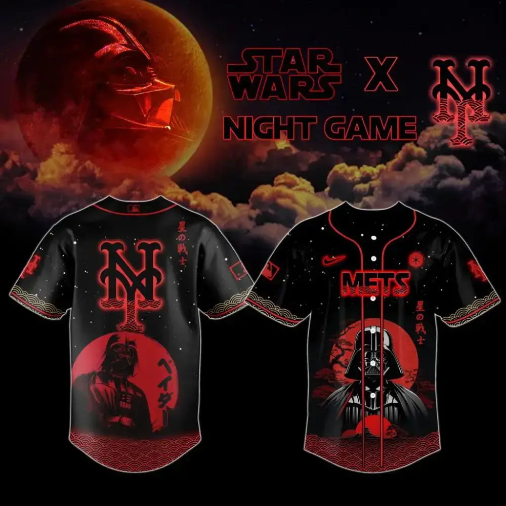 Premium Mlb New York Mets X Star Wars Custom Baseball Jersey Image