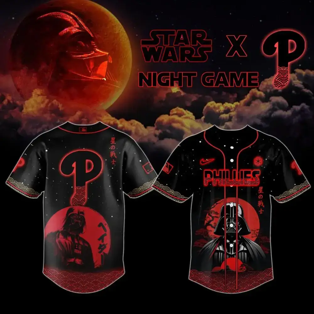 Premium Mlb Philadelphia Phillies X Star Wars Custom Baseball Jersey Image