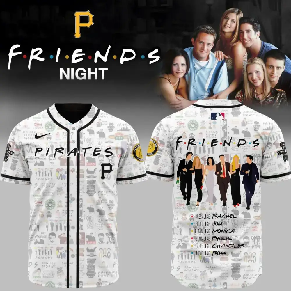 Premium Mlb Pittsburgh Pirates X Friends Custom Baseball Jersey Image