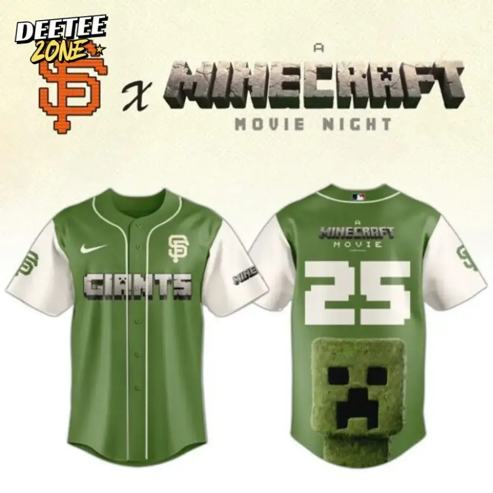 Premium Mlb San Francisco Giants X A Minecraft Movie Custom Baseball Jersey Image