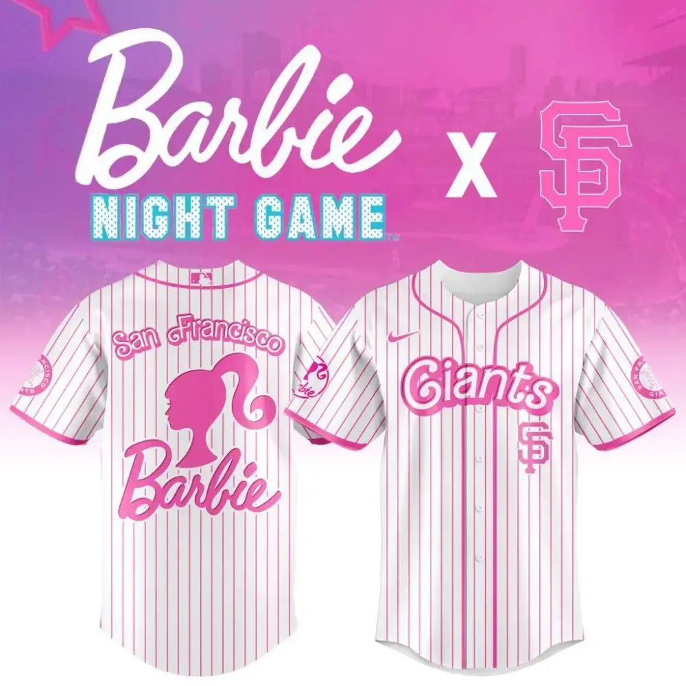 Premium Mlb San Francisco Giants X Barbie Custom Baseball Jersey Image