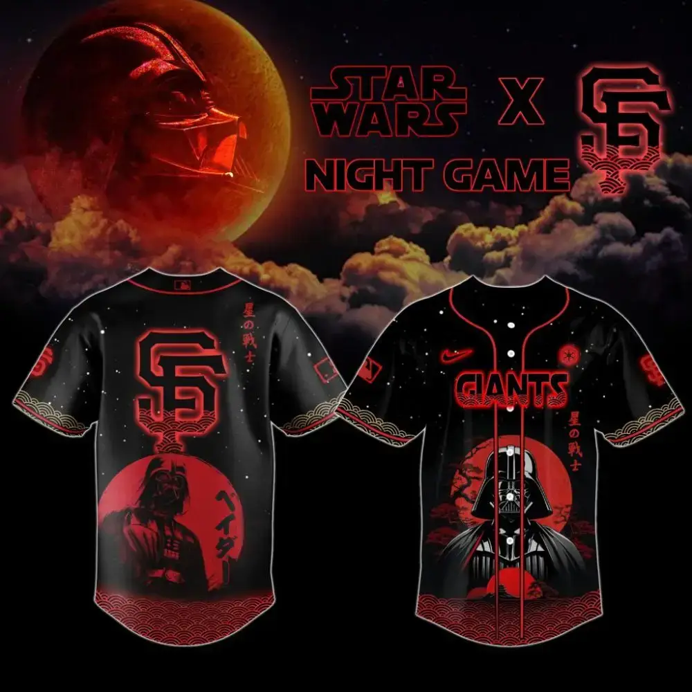Premium Mlb San Francisco Giants X Star Wars Custom Baseball Jersey Image