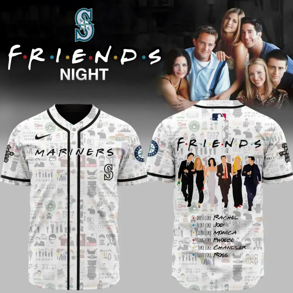 Premium Mlb Seattle Mariners X Friends Custom Baseball Jersey Image