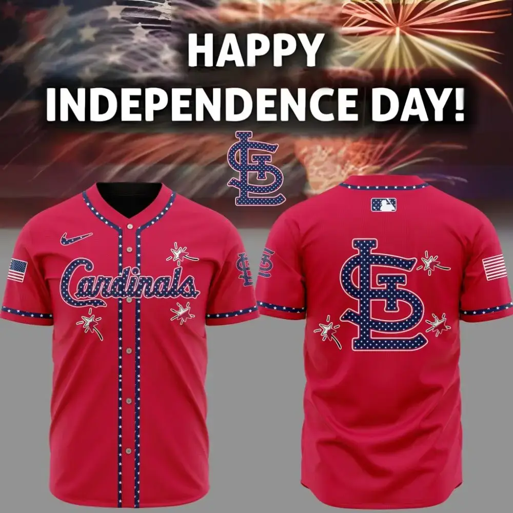Premium Mlb St. Louis Cardinals Happy Independence Day Custom Baseball Jersey Image