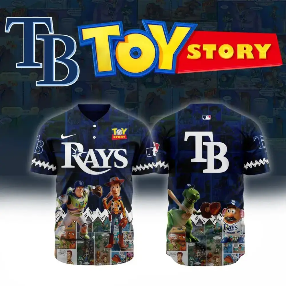 Premium Mlb Tampa Bay Rays X Toy Story Custom Baseball Jersey Image