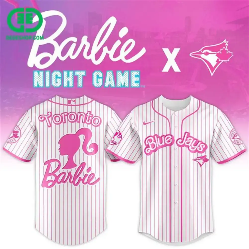 Premium Mlb Toronto Blue Jays X Barbie Custom Baseball Jersey Image