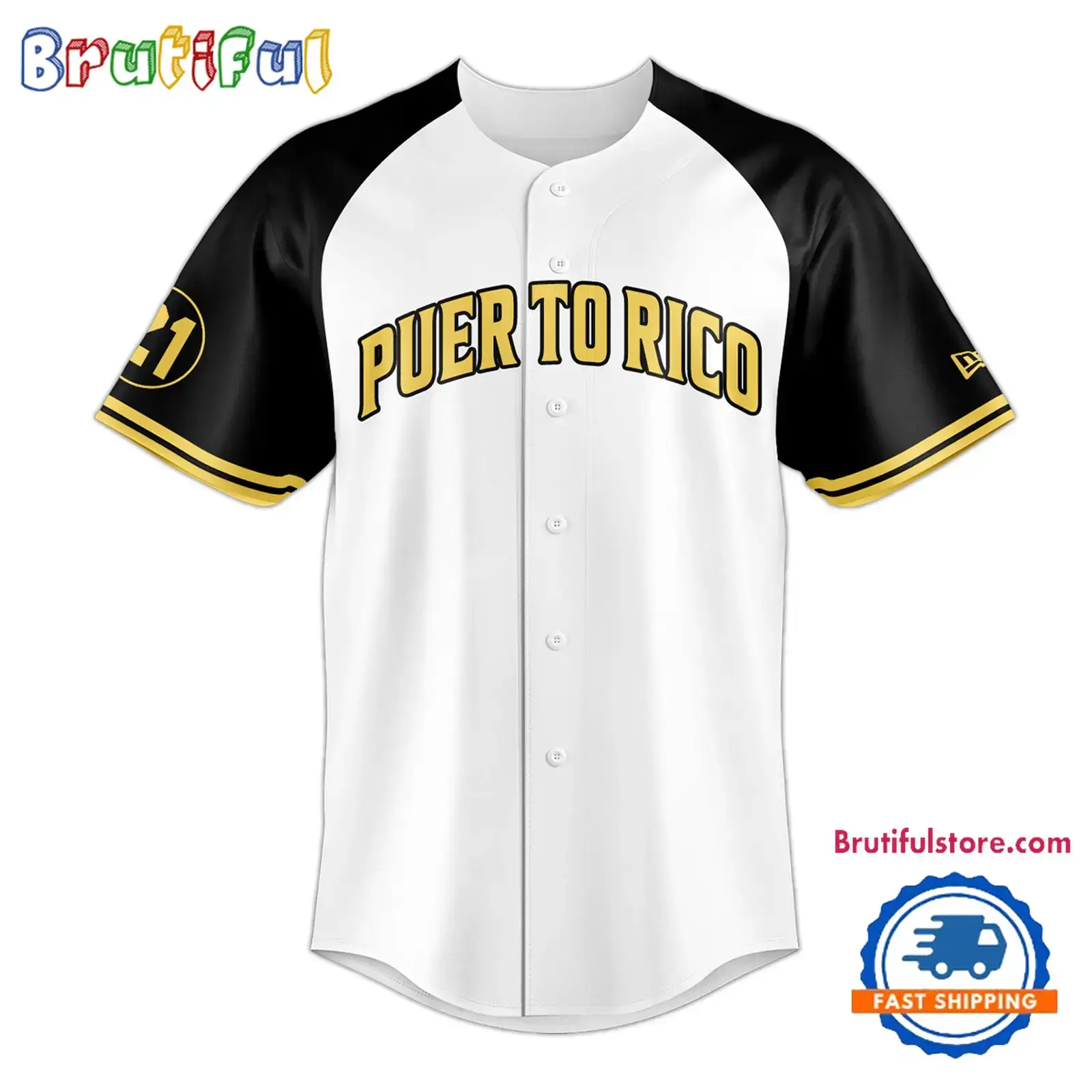 Puerto Rico Roberto Clemente 21 Baseball Jersey Image