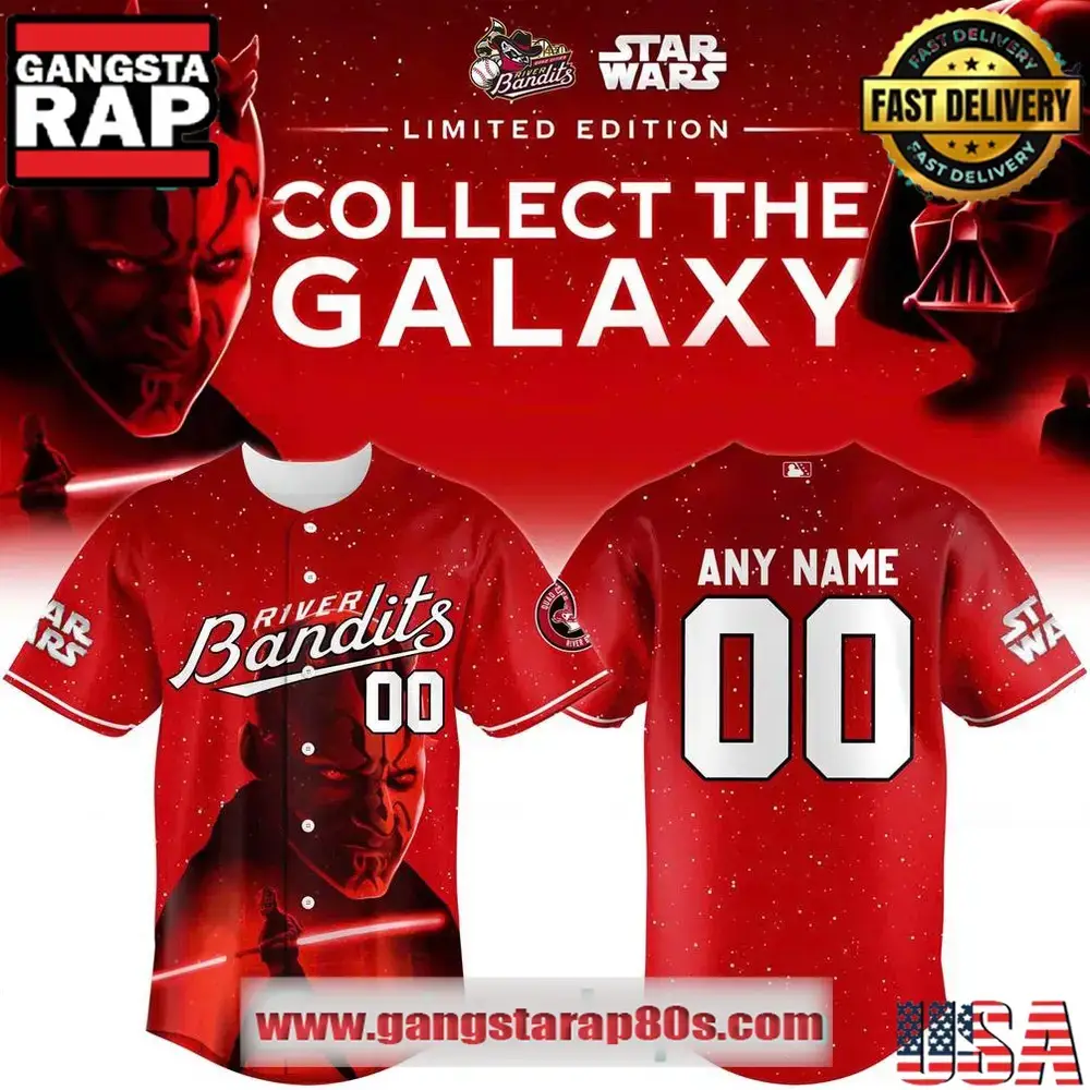 Quad Cities River Bandits x Star Wars 2025 Baseball Jersey Image