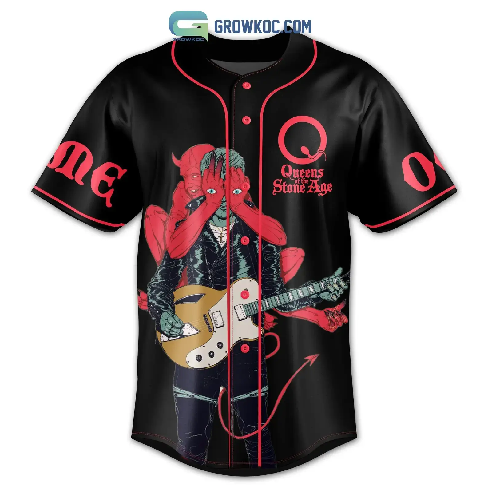 Queens Of The Stone Age I Want Something Good To Die For To Make It Beautiful To Live Personalized Baseball Jersey Image