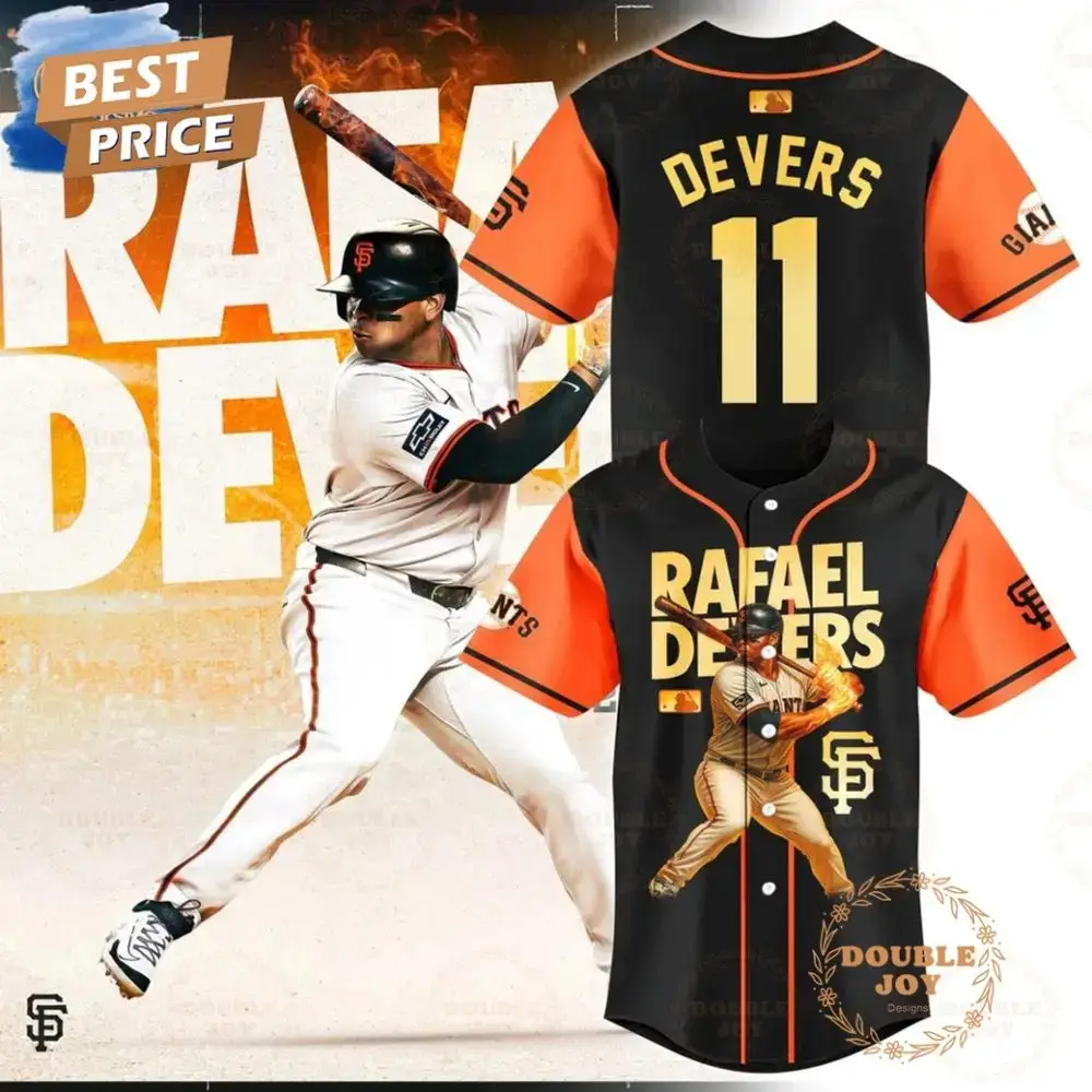 Rafael Devers San Francisco Giants Number 11 Limited Edition Baseball Jersey Image