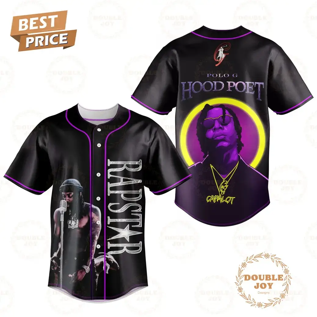 Rap Star Polo G Hood Poet Capalot Baseball Jersey Image