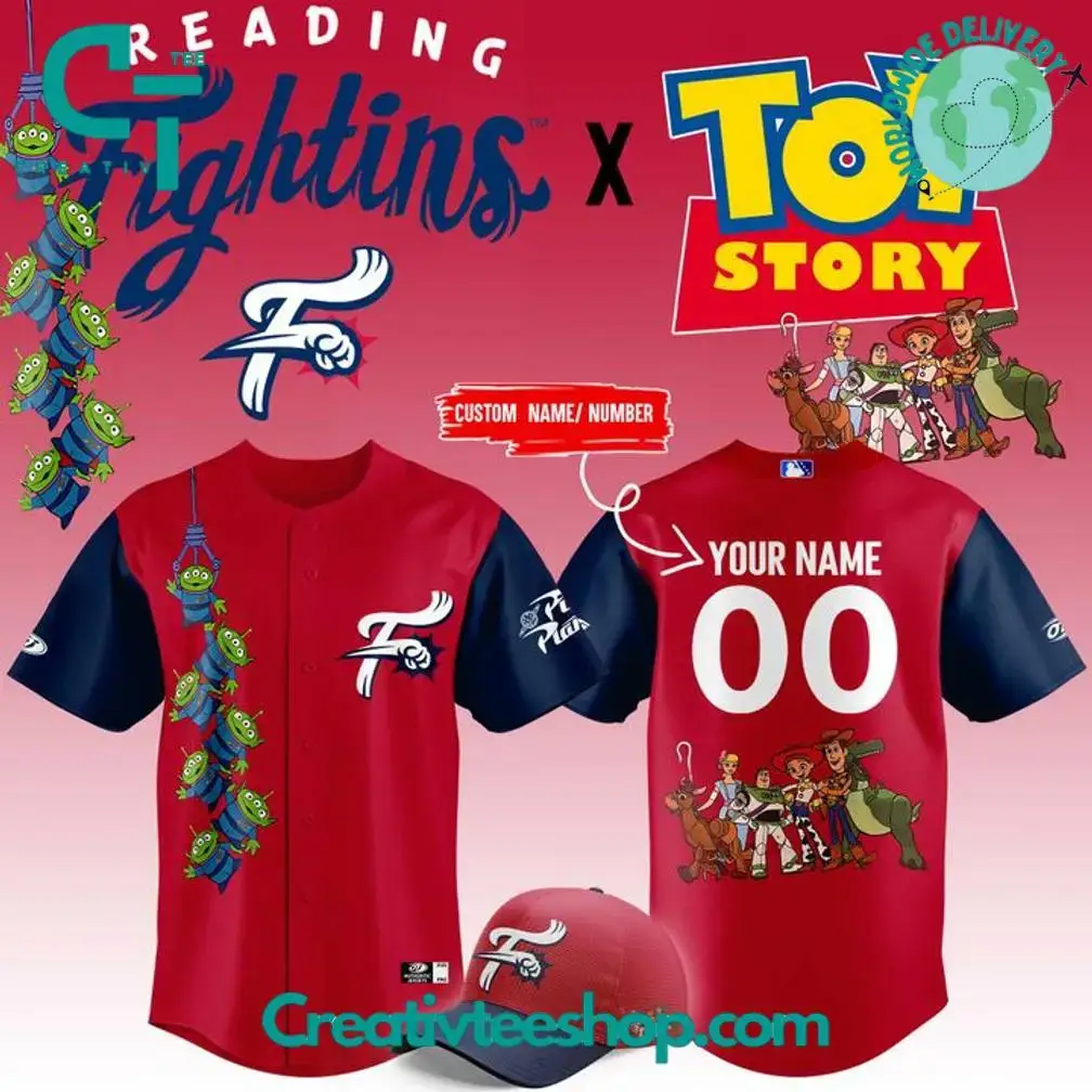 Reading Fightin Phils X Toy Story 2025 Personalized Baseball Jersey Image