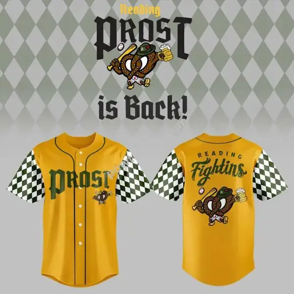 Reading Prost Is Back Baseball Jersey Reading Fightins Apparel Gift Ideas For Brother Image