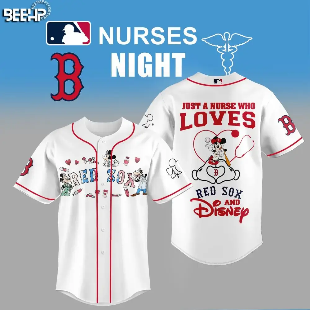 Red Sox & Disney Nurse Night Jersey - Perfect Gift For Healthcare Heroes! Image