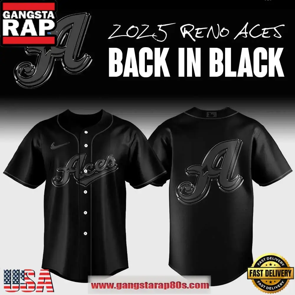 Reno Aces Back In Black Special Baseball Jersey Image