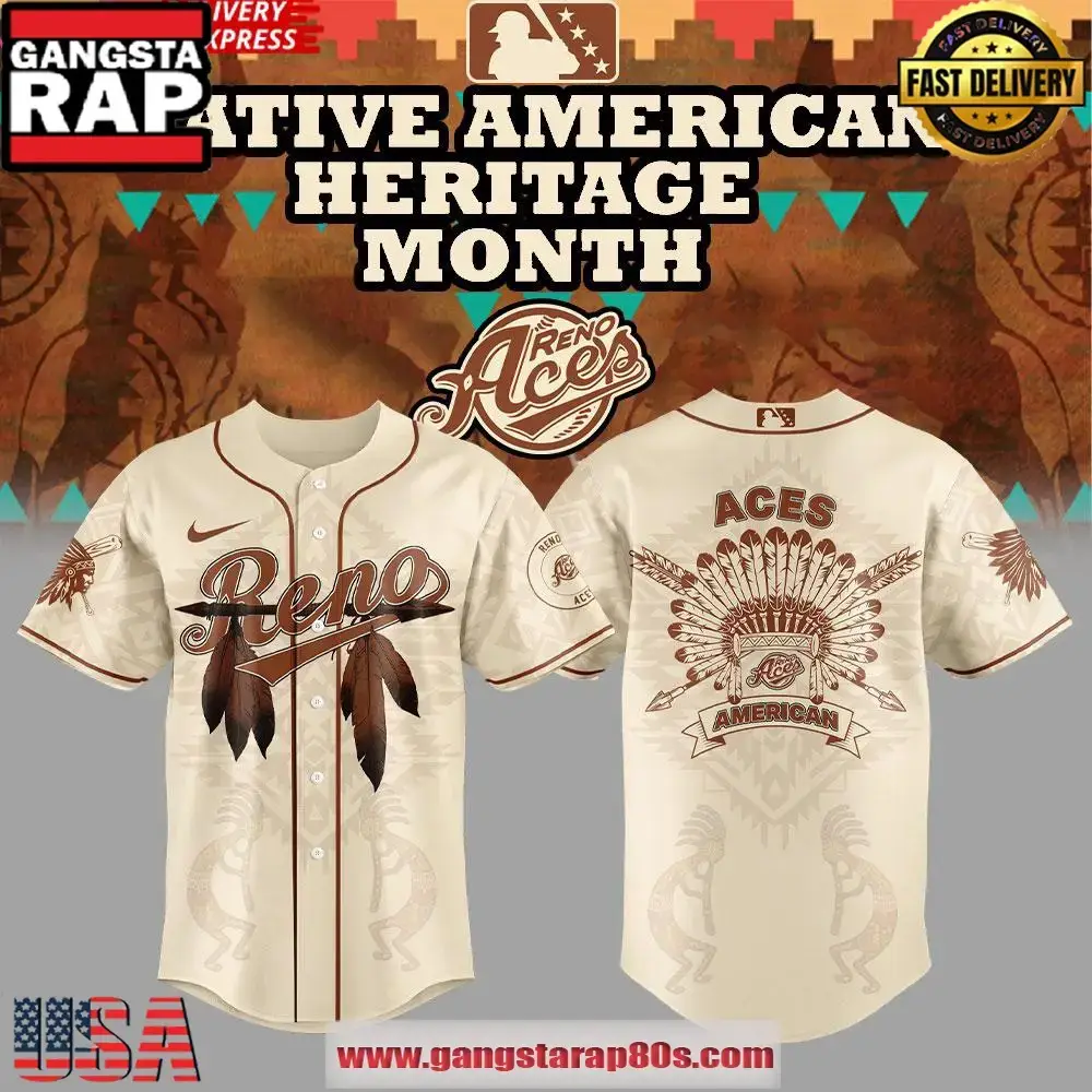 Reno Aces Celebrating Native American Heritage Month 2025 Baseball Jersey Image