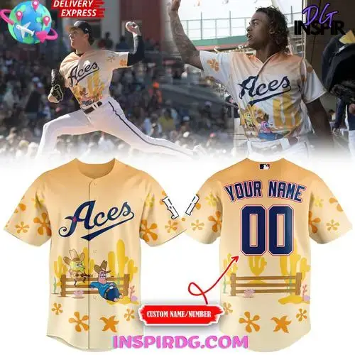 Reno Aces Spongebob Night 2025 Baseball Jersey Image