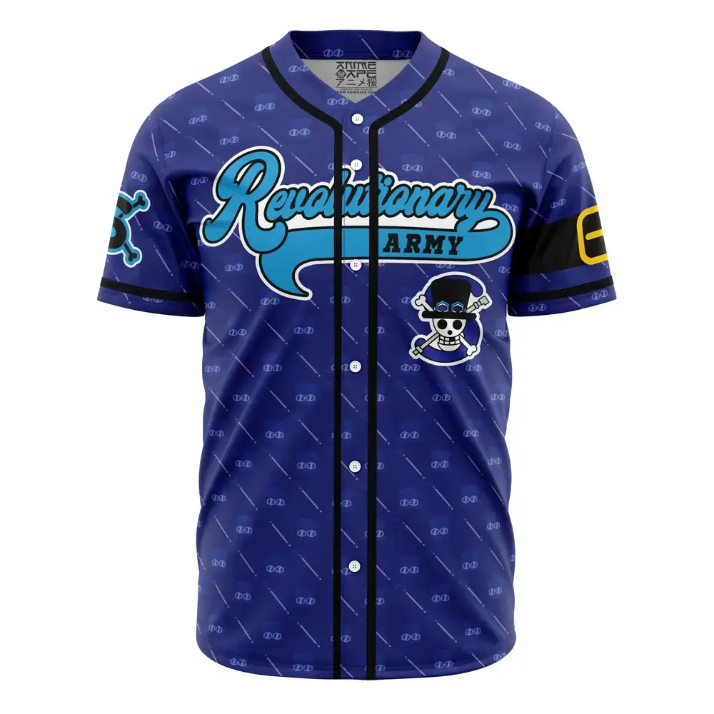 Revolutionary Army Blue Baseball Jersey – Stylish & Comfortable Sportswear Image