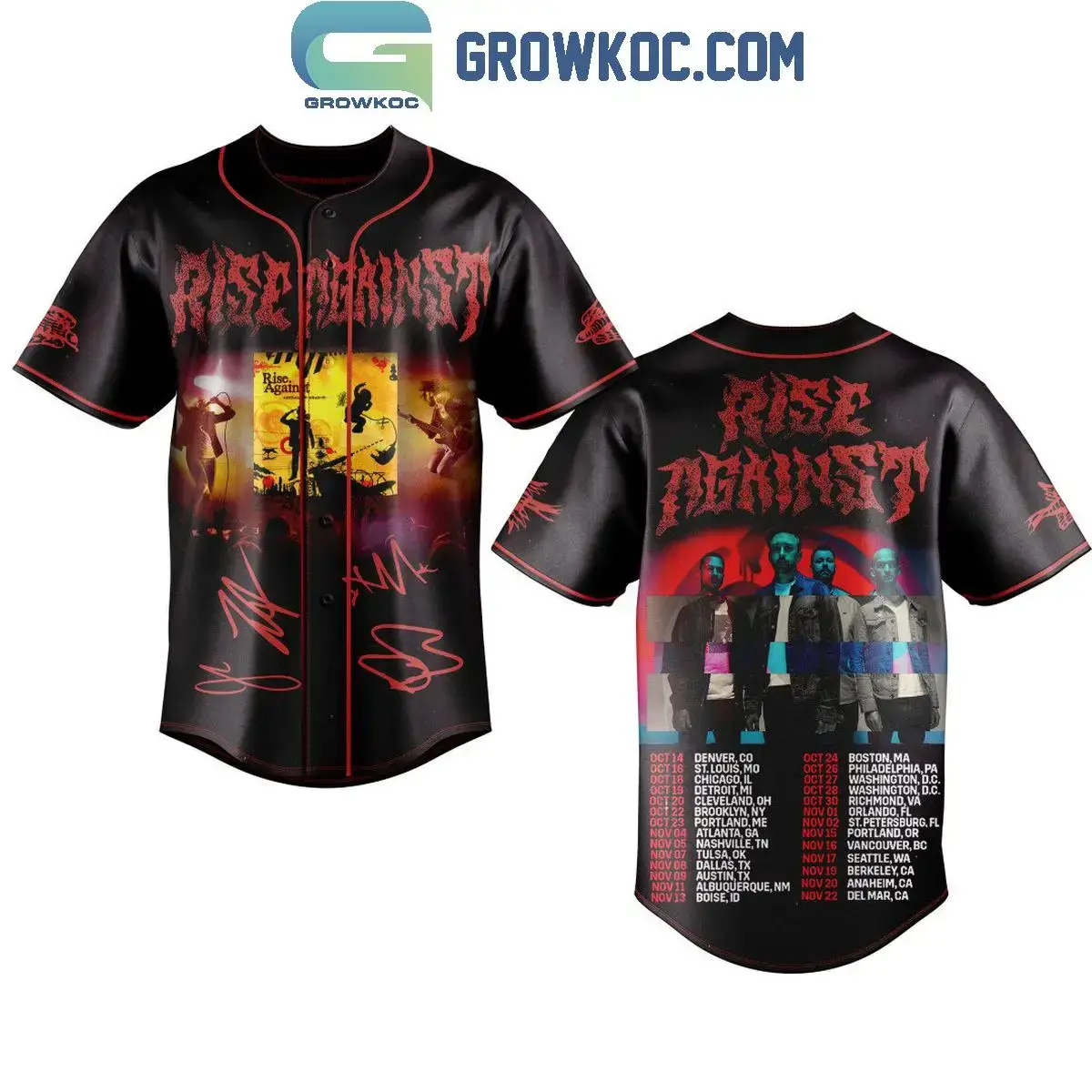 Rise Against The Good Left Undone Baseball Jersey Image