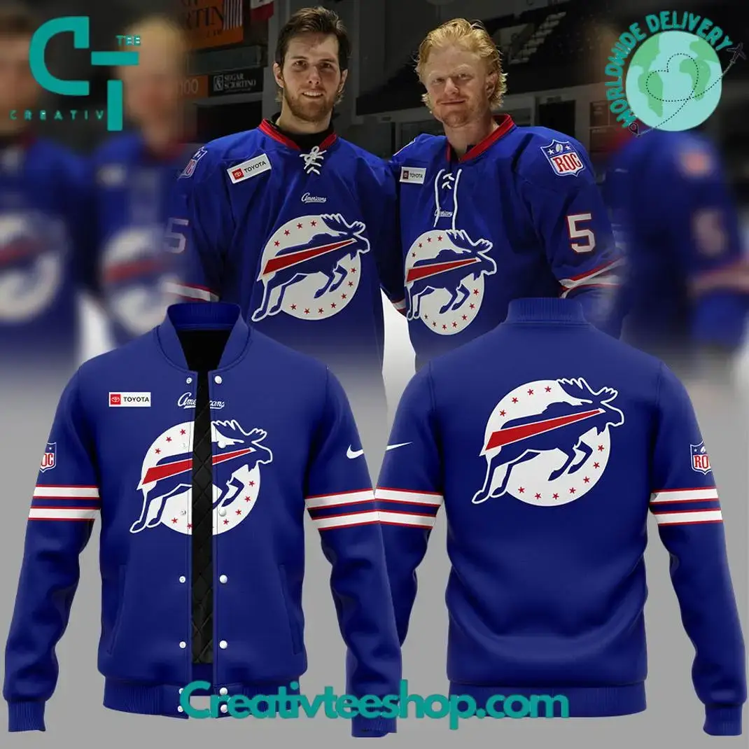 Rochester Americans Bills Day Uniform Special Baseball Jacket Image