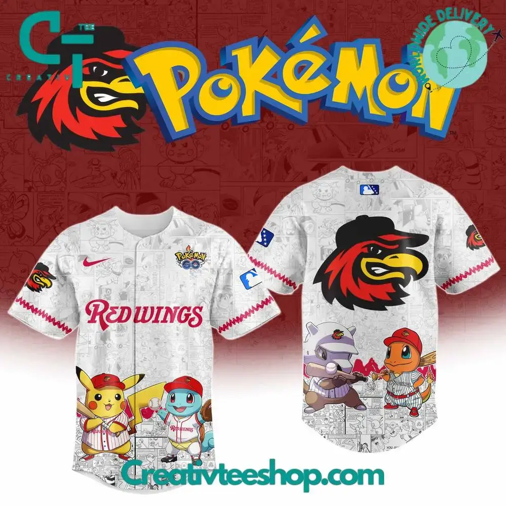 Rochester Red Wings X Pokemon Go Special Baseball Jersey Image