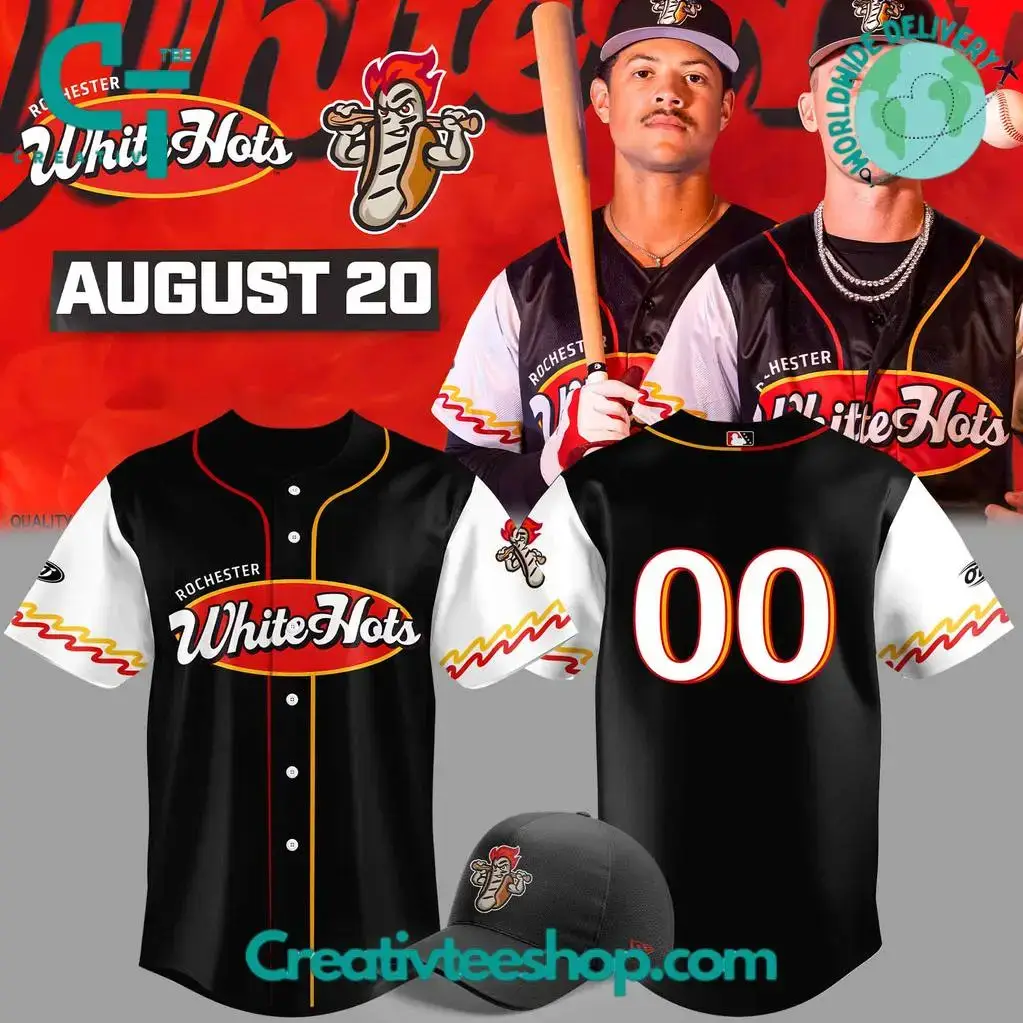 Rochester Red Wings X White Hots Limited Edition Baseball Jersey Image
