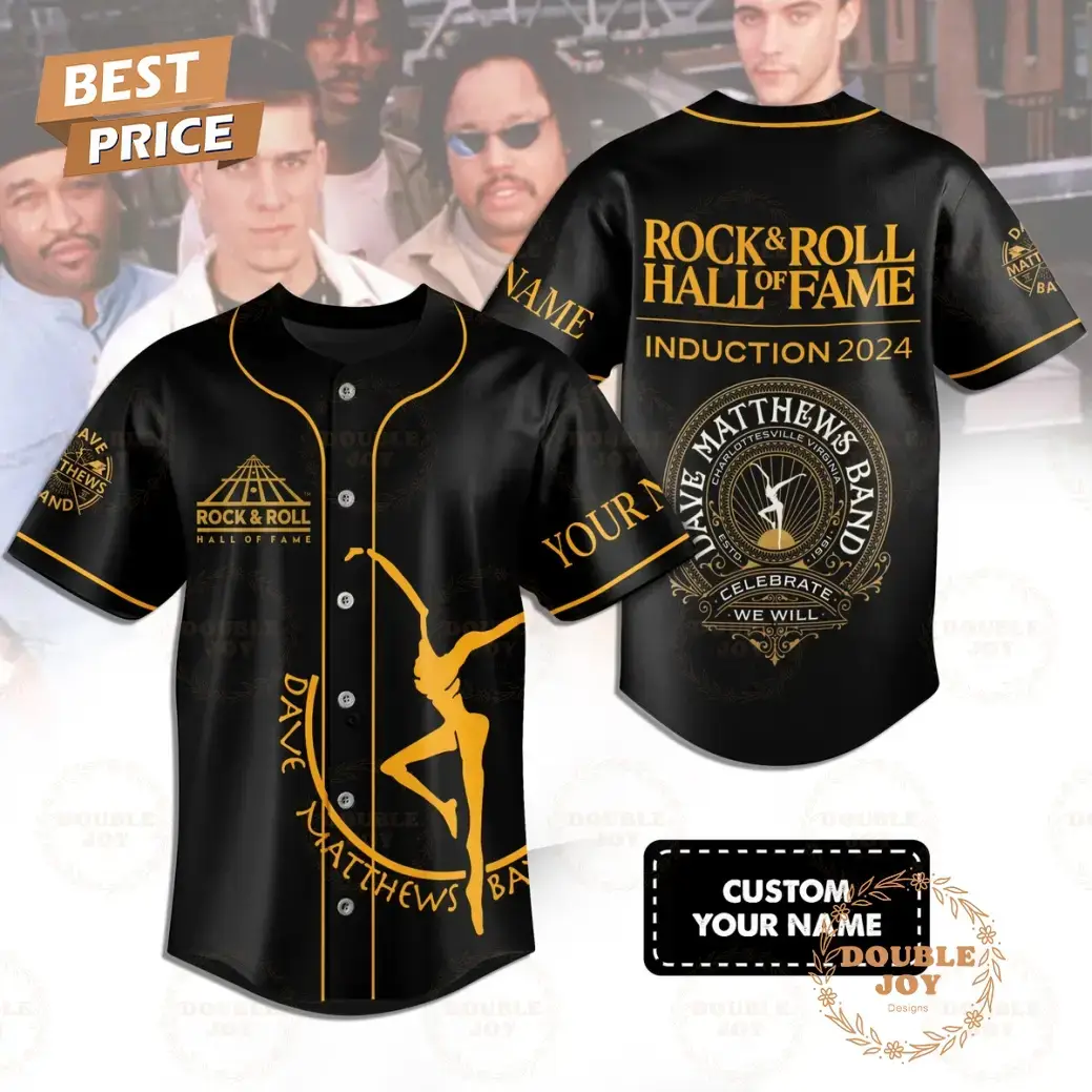 Rock & Roll Dave Matthews Band Hall Of Fame Induction 2024 Celebrate We Will Baseball Jersey Image