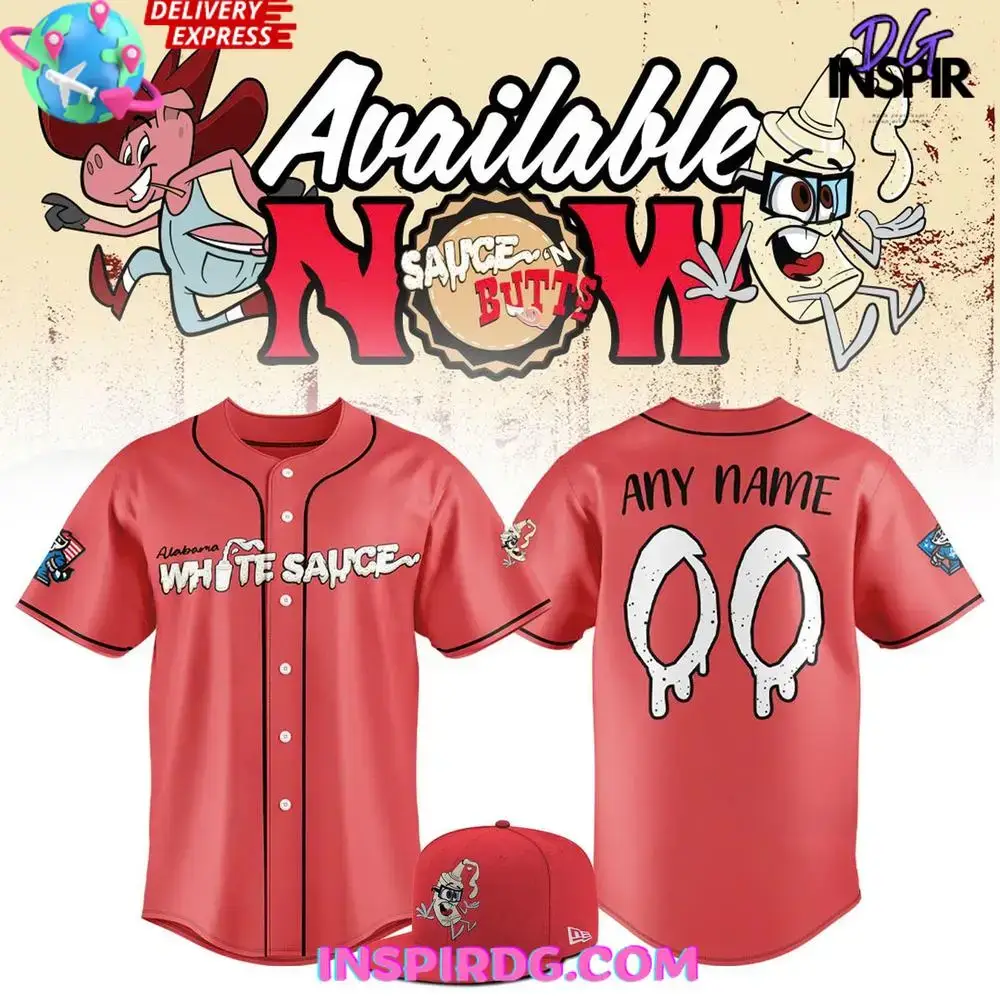 Rocket City Trash Pandas 2025 Alabama White Sauce Baseball Jersey Image