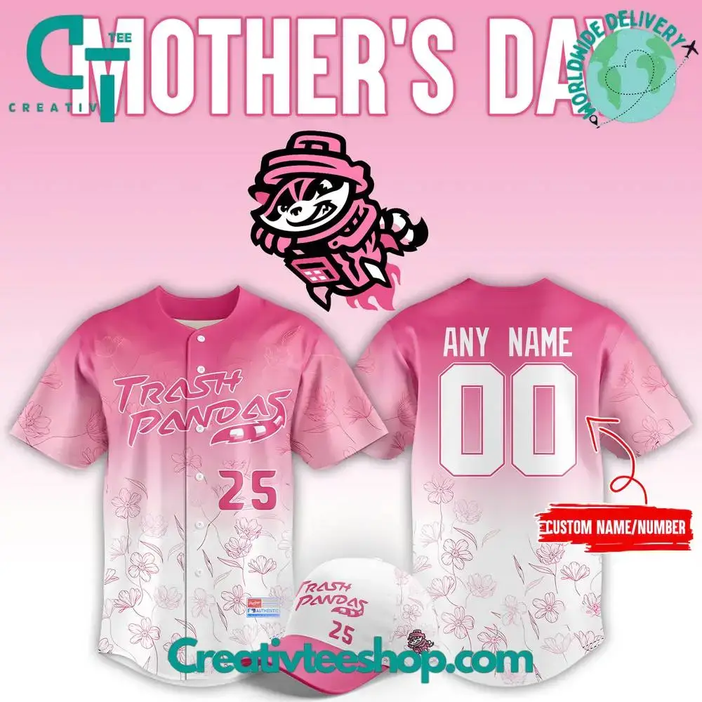 Rocket City Trash Pandas 2025 Mother'S Day Baseball Jersey Image