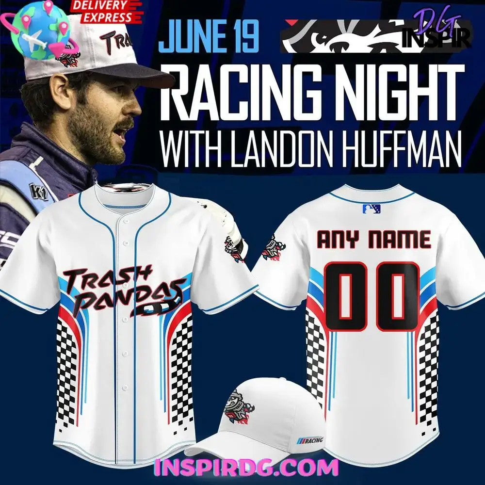 Rocket City Trash Pandas 2025 Racing Night Edition Baseball Jersey Image