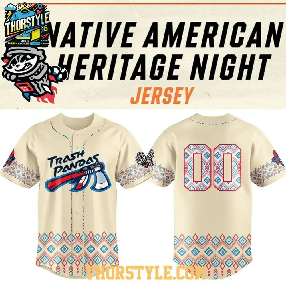 Rocket City Trash Pandas Native American Heritage Night 2026 Baseball Jersey Image
