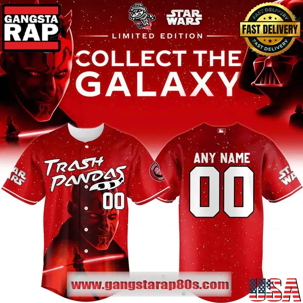 Rocket City Trash Pandas x Star Wars 2025 Baseball Jersey Image