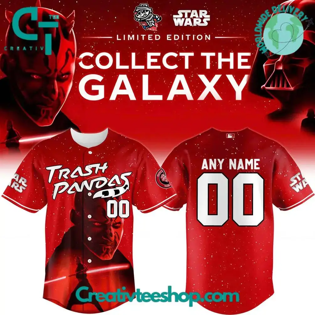 Rocket City Trash Pandas X Star Wars Baseball Jersey 2025 Image