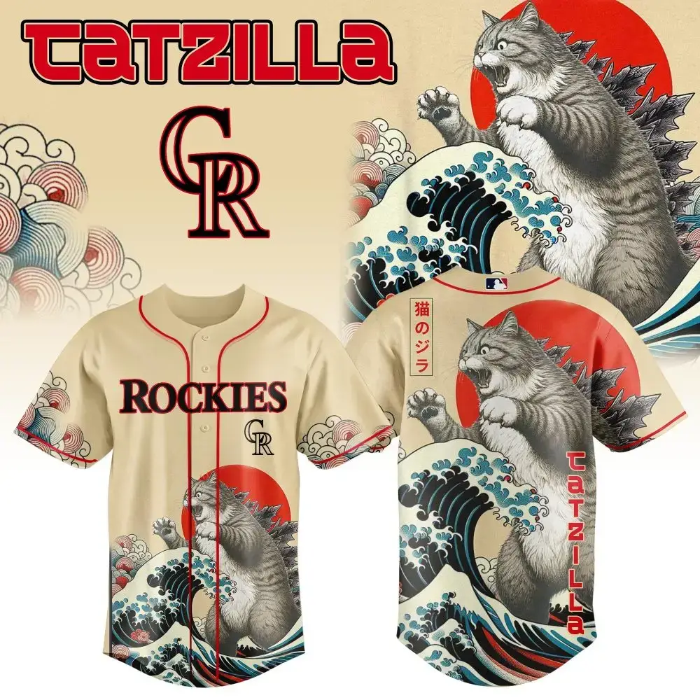Rockies Catzilla Jersey – Unique Cat Design, Perfect Gift For Fans! Image
