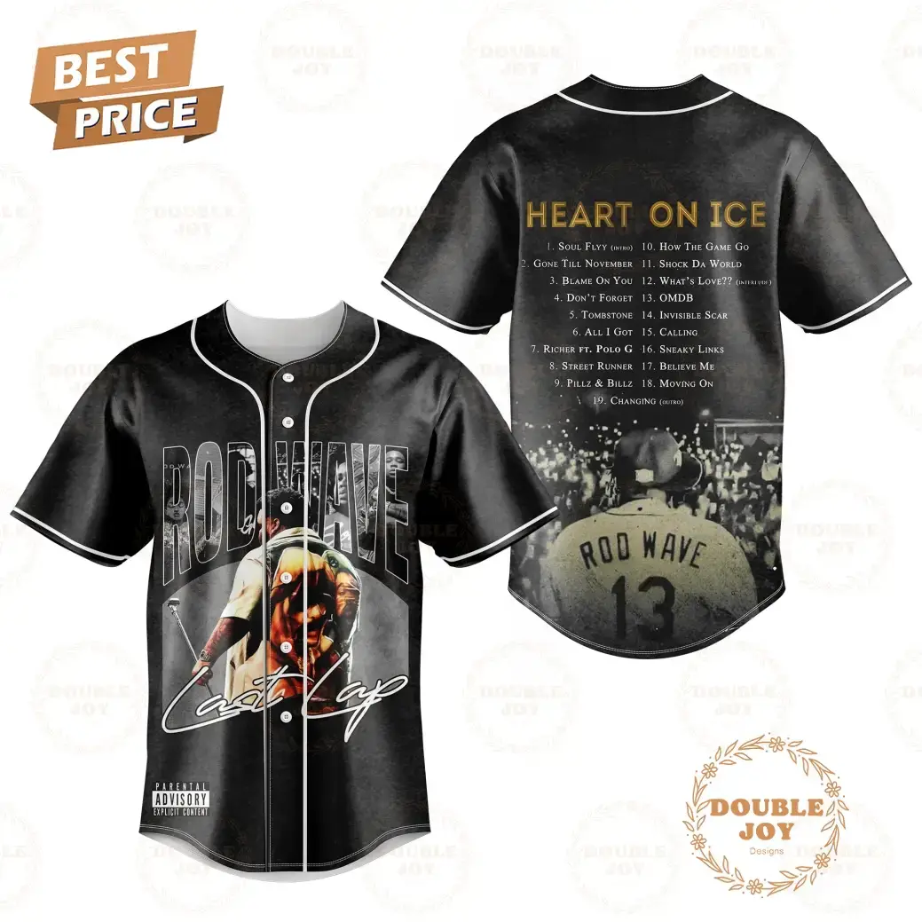 Rod Wave Heart On Ice Baseball Jersey Image