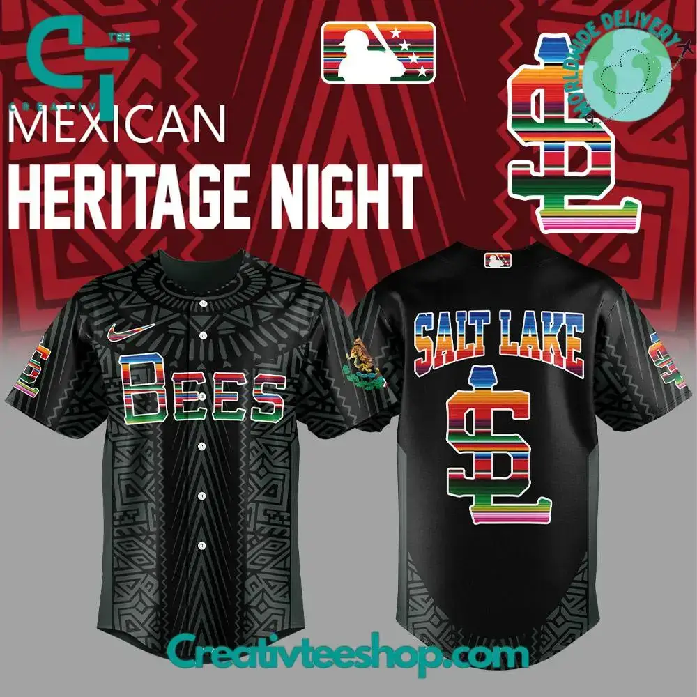 Salt Lake Bees Mexican Heritage Night Special Baseball Jersey Image