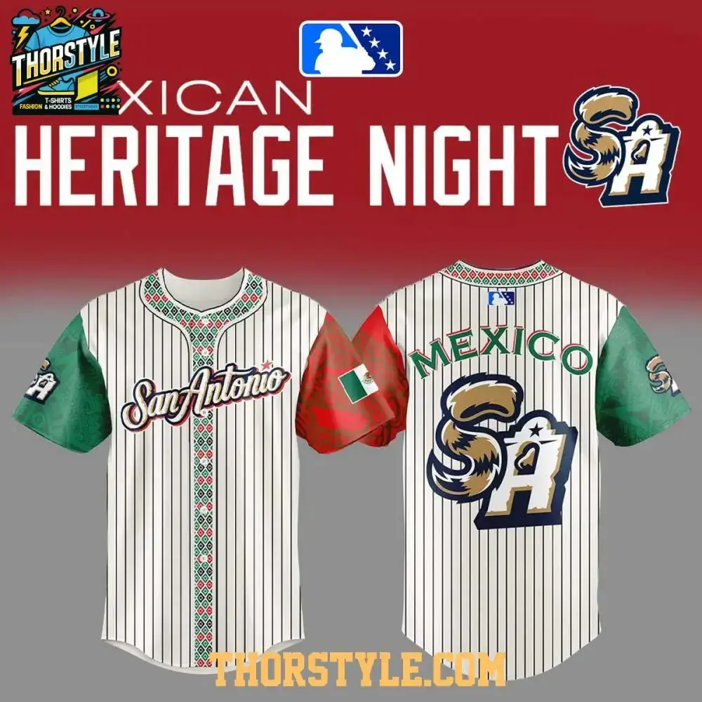 San Antonio Missions Mexican Heritage Night 2025 Celebrating Baseball Jersey Image