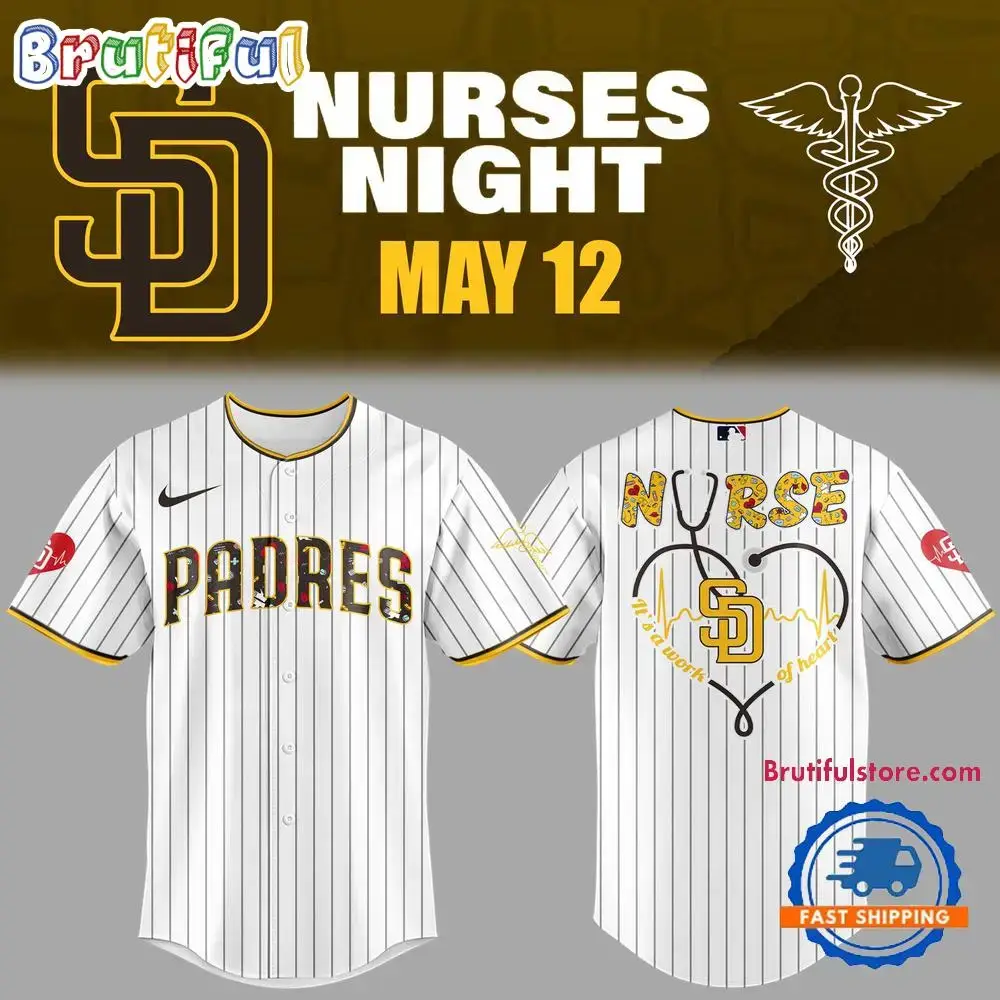 San Diego Padres Baseball NURSES NIGHT Limited Edition Jersey Image