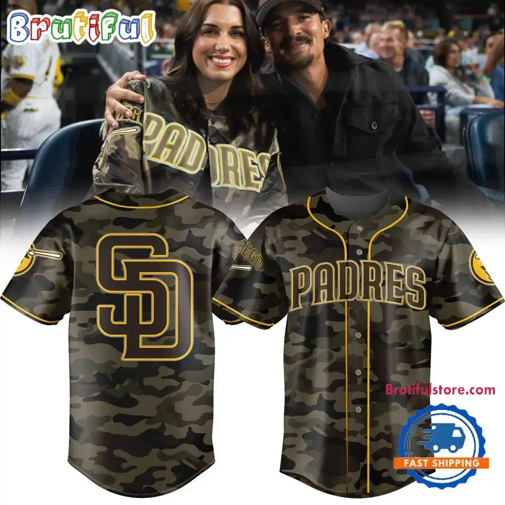 San Diego Padres Camo 2024 Basball Jersey Image