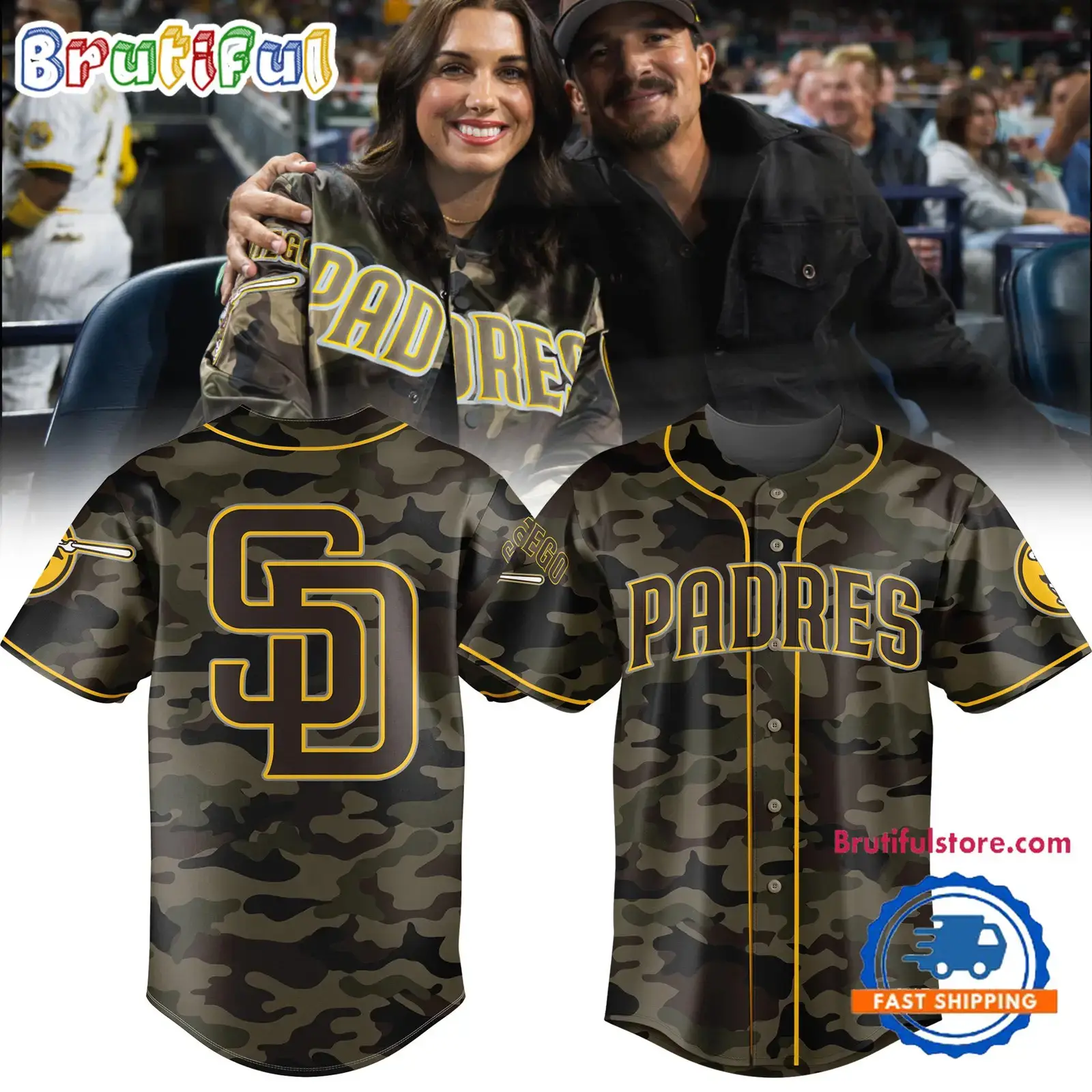San Diego Padres Camo 2024 Basball Jersey Image