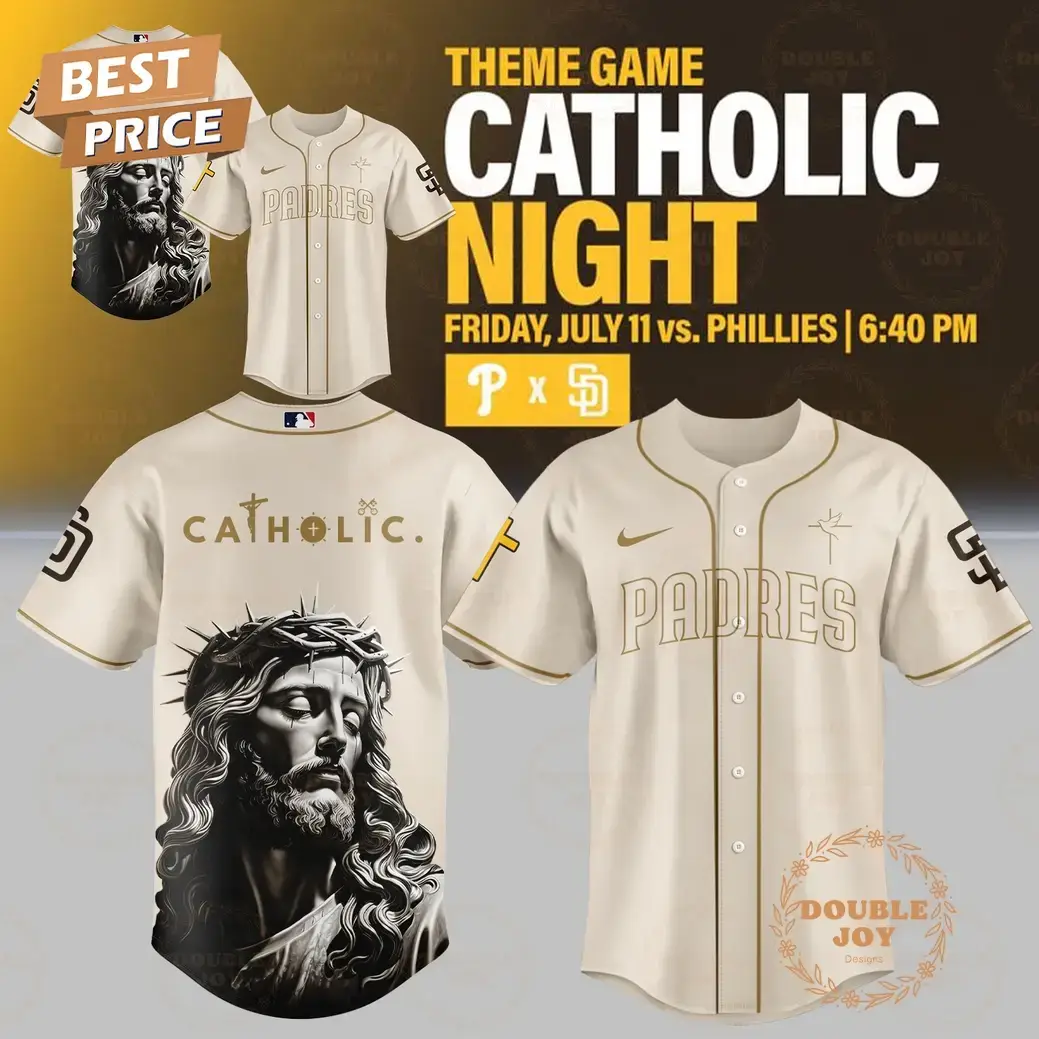 San Diego Padres Catholic Night 2025 Baseball Jersey Image