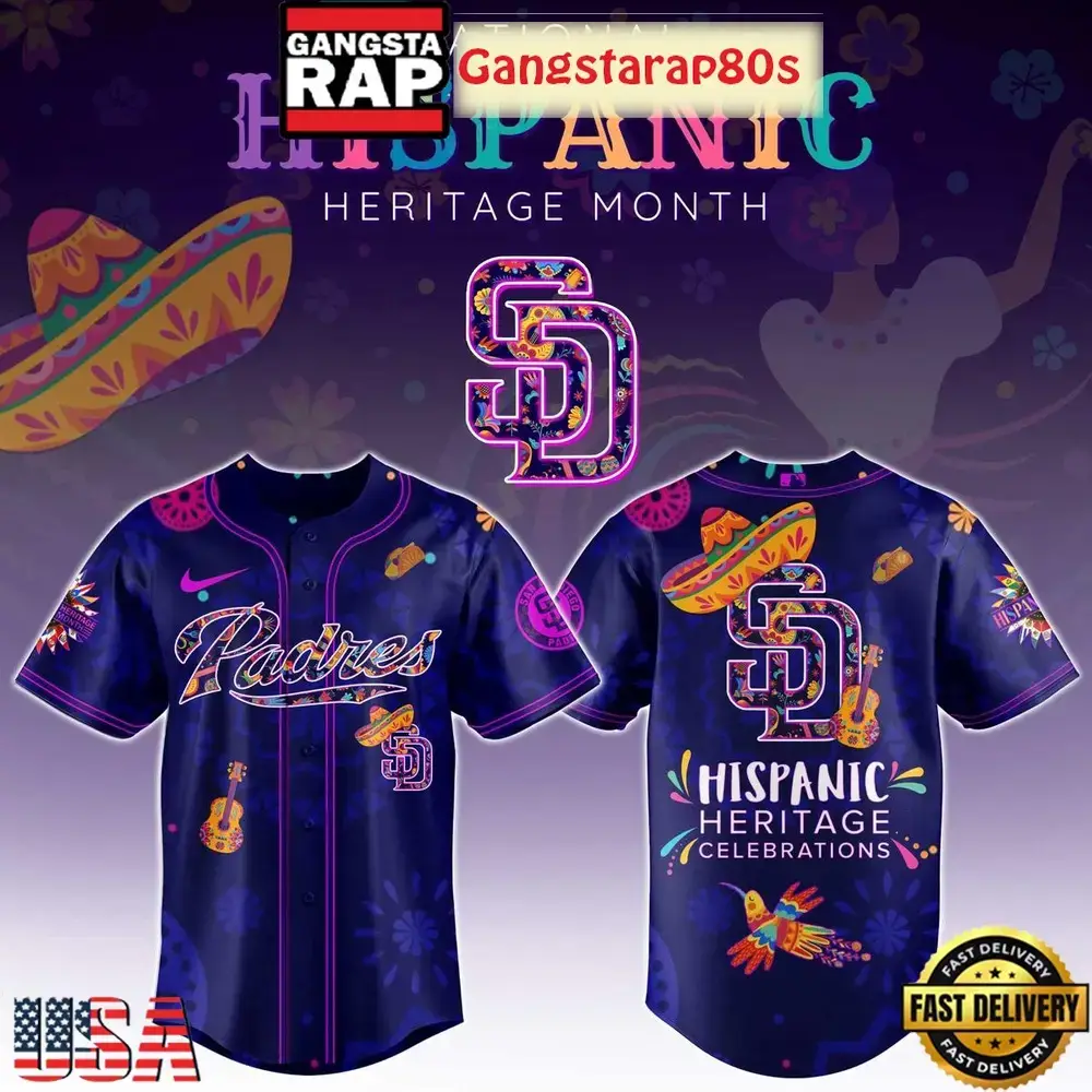 San Diego Padres Hispanic Heritage Celebrations 2025 Unique Design Baseball Jersey Image