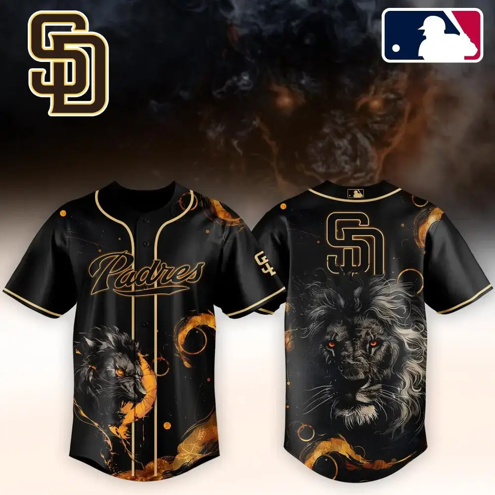 San Diego Padres Jersey - Limited Edition Lion Design, Official Mlb Apparel Image