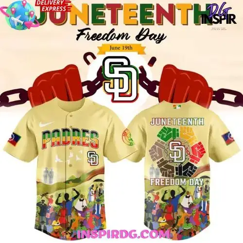 San Diego Padres Juneteenth Freedom Day 2025 Baseball Jersey Image