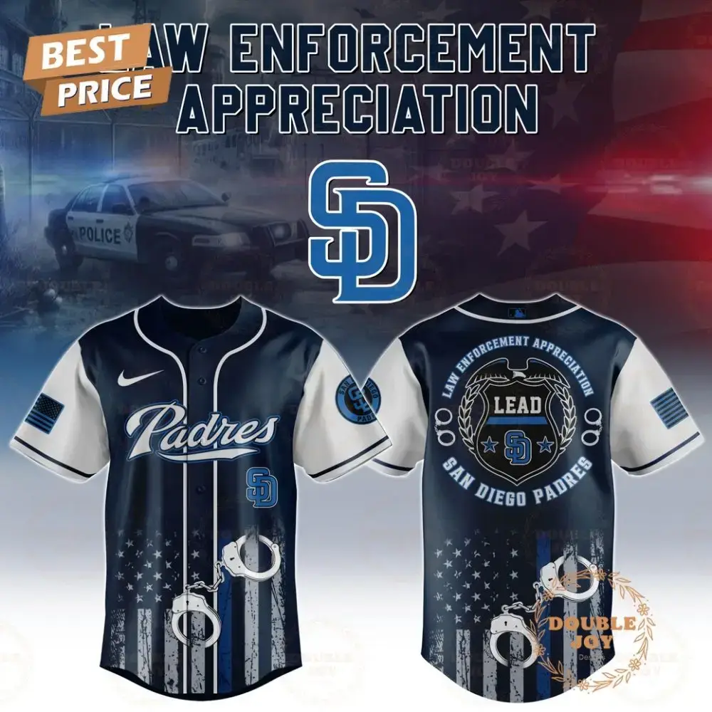 San Diego Padres Law Enforcement Appreciation Day 2025 Special Edition Baseball Jersey Image