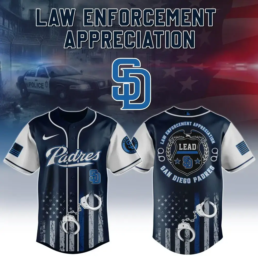 San Diego Padres Law Enforcement Appreciation Jersey - Tribute Edition Image
