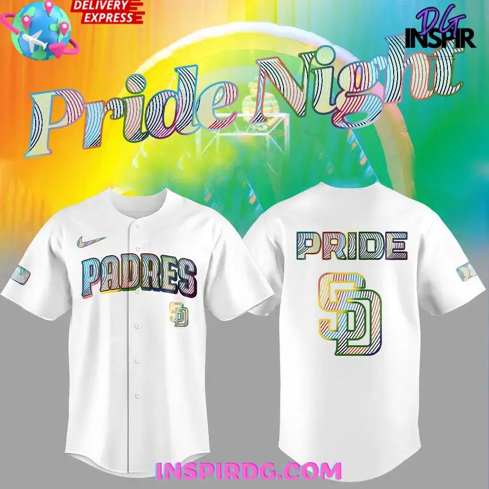 San Diego Padres Lgbtq Pride Night 2025 Baseball Jersey Image