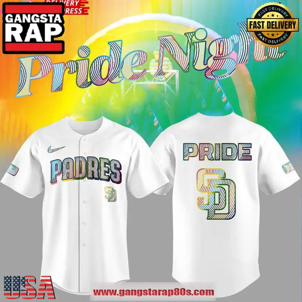 San Diego Padres LGBTQ Pride Night 2025 Limited Edition Baseball Jersey Shirt Image
