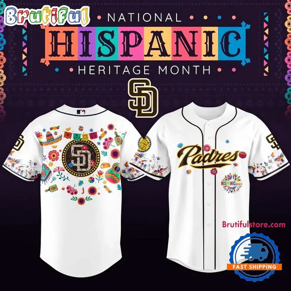 San Diego Padres National Hispanic Heritage Month 2025 Baseball Jersey Image