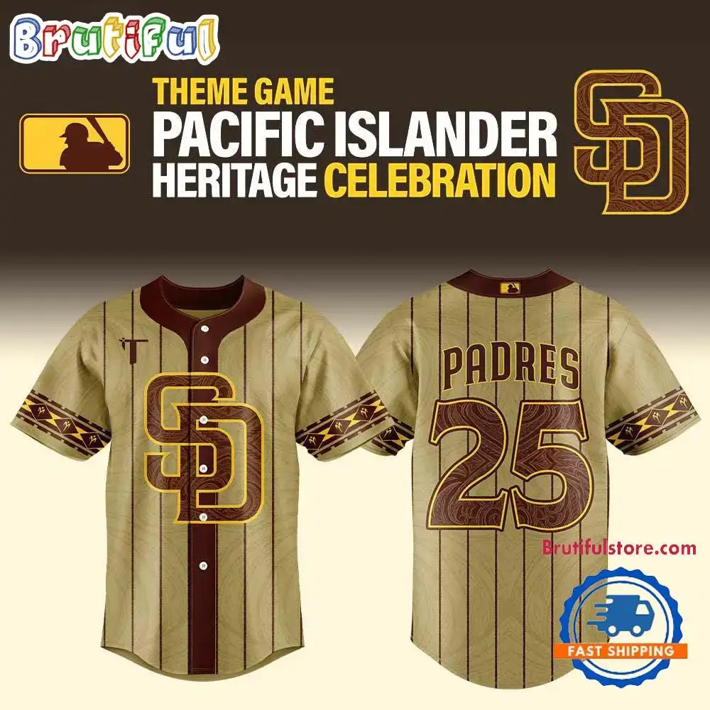 San Diego Padres Pacific Islander Heritage 2025 Baseball Jersey Image